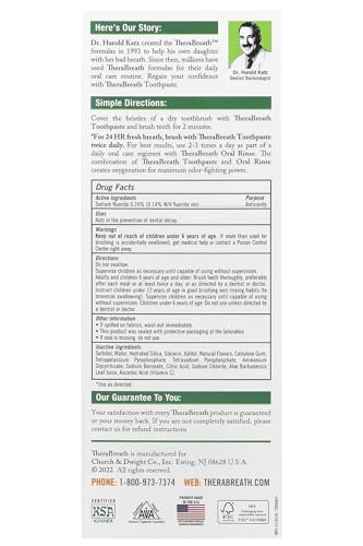 TheraBreath Fresh Breath Toothpaste 4 oz