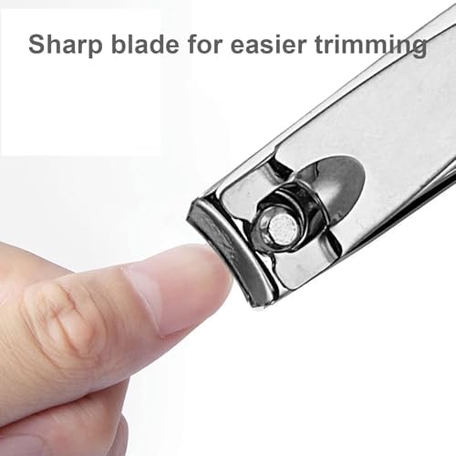 Individually Wrapped Nail Clippers in Bulk Stainless Steel Fingernail Clippers Bulk, Sturdy Thick Toenail Clippers Mini Men Women Nail Tip Cutter Trimmer for Homeless, Travel, Hotel (2 inch 50Count)