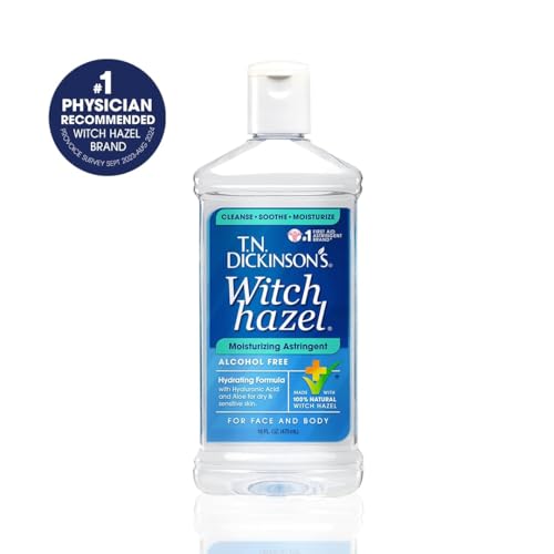 T.N. Dickinson's Witch Hazel Alcohol-Free Moisturizing Astringent, Made with 100% Natural Witch Hazel 16 oz
