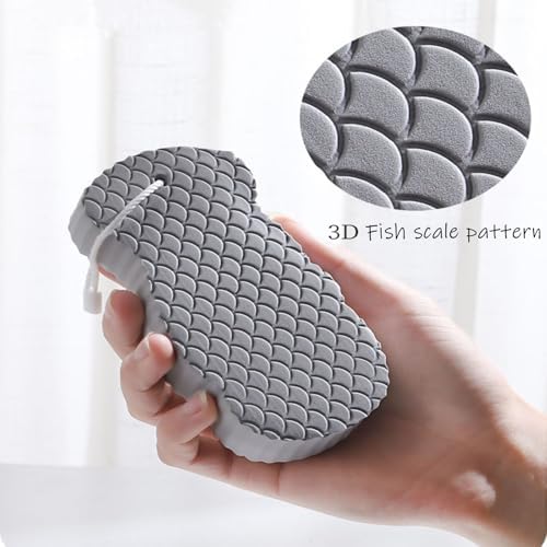 Berosely Skin Sponge,3D Super Soft Exfoliating Bath Sponge，Gentle Apparent Exfoliation for Smooth and Glowing Skin，berosely Sponge（4pcs）