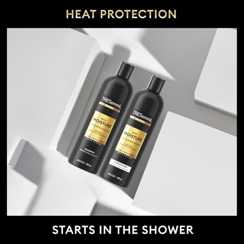 TRESemmé Shampoo and Conditioner Set, Rich Moisture with Hyaluronic Acid – Vitamin-Enriched Hair Products for Dry Hair, Curly, All Hair Types, 16.5 Oz Ea