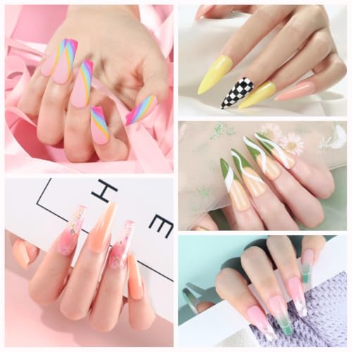 COSCELIA Gel Nail Polish Kit with U V Light, 15 Colors Nude Pink Yellow Orange Green Purple Gels Polish Set 3Pcs Poly Nail Gel Glossy/Matte Top Base Coat Manicure Tools for Women Home Salon DIY