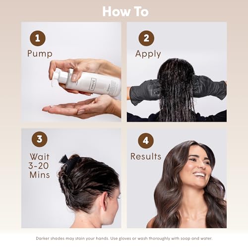 dpHUE Gloss+, Black - 6.5 oz (8-12 Applications) - Semi-Permanent Hair Color & Conditioner - Lasts Up to Eight Washes - Paraben, SLS & SLES Sulfate Free - Vegan, Leaping Bunny Certified