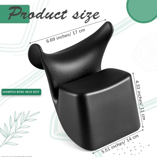Chunful Shampoo Bowl Neck Rest Silicone Hair Washing Tray Support for Sink Comfortable Salon Shampoo Bowl Neck Cushion Rest Pillow for Home Salon, Beauty Salons, Barbershop, Spa