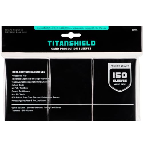 TitanShield Premium Lavender 150 Sleeves Standard Size Board Game Trading Card Sleeves Deck Protector for Magic The Gathering MTG, Baseball Collection, Dropmix