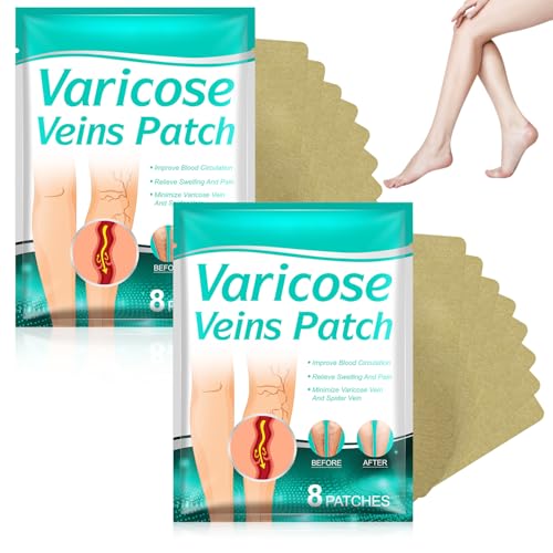 2pc Varicose Veins Treatment for Legs – Professional Varicose Veins Cream & Patch, Naturally Improves Leg Appearance