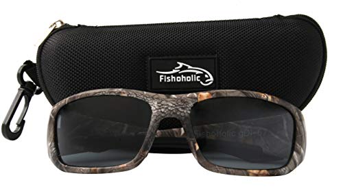 Fishoholic BiFocal - x1.5 x2.0 x2.5 (Reader) - Polarized Bi-Focal Fishing Sunglasses - UV400 Great Fishing Gift for Father Dad (x1.5-GB-AMB)