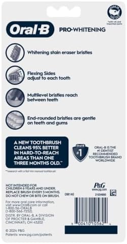 Oral-B 3D White Pro-Flex Toothbrushes, Soft, 6 Count
