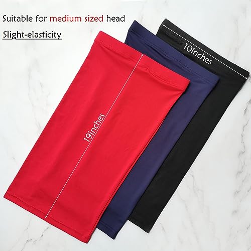 2PCS Dreadlocks Tube Socks Unisex Spandex Stocking Shower Cap for Long Dreads Braids Twist Open End Jumbo Hair Bonnet Covers, Black