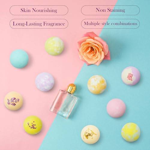 Bath Bombs for Women Gift Set - 30 Natural and Organic Bath Bombs with Essential Oils & Moisturizing Shea Butter, Spa Birthday Gift, Mother's Day, Selfcare Gifts for Her, Women， Bridesmaid Gift