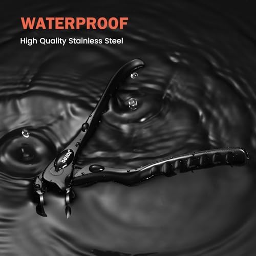 BEZOX Toenail Clippers for Seniors – Upgraded Long Handled Curved Head Toe Nail Clippers for Thick Nails for Elderly - Black