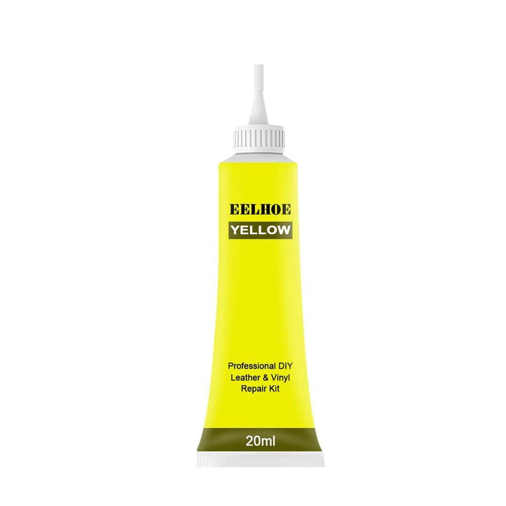 Advanced Leather Repair Gel - 2024 New Vinyl Upholstery Repair Kit, Professional DIY Leather Conditioner Restorer, Liquid Leather Repair Cream for Furniture, Boat or Auto Car Seats (Yellow)