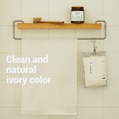 Bath Shower Sponge 2 Pack - Exfoliating Cloth for Dead Skin Cells, Dirt, and Oil Removal - Kids Washcloths Made Using Soft, Breathable & Hygienic Hanji Fabric - Hello Hanji by DEARCUS