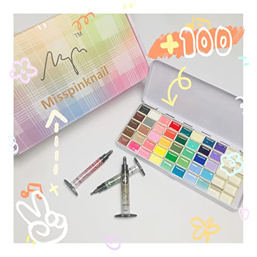 Gel palette Painting gel for nail art 40colors individual squares UV LED Gel for Nail Art DIY