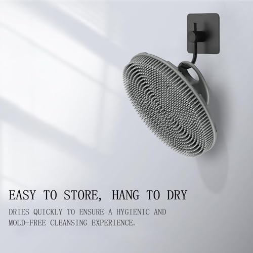 INNERNEED Food-grade Soft Silicone Body Scrubber Shower Brush Handheld Cleansing Skin Brush, Gentle Exfoliating and Lather Well (Pack of 4)