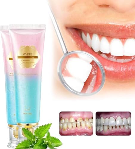 Niacinamide Whitening Toothpaste, Easilyous Radiant Whitening Toothpaste,Fresh Breath,Remove Tooth Stains, 2 Pack
