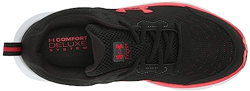 Under Armour Men's Charged Assert 10, (006) Black/Black/Red, 7, US