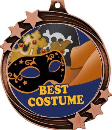 Best Costume Halloween Medals - 2.5" Costume Contest Halloween Award Medals Great for Halloween Party Prizes 5 Pack Prime