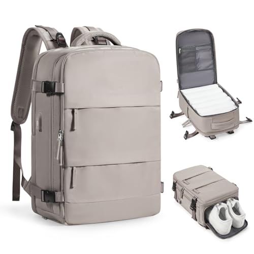 coofay Travel Backpack Carry on Flight Approved Mochila De Viaje Large Backpack for Travel Backpacks for Men Women Carry on Backpack for Airplanes Personal Item Travel Bag 18x14x8 Inches Travel Bag