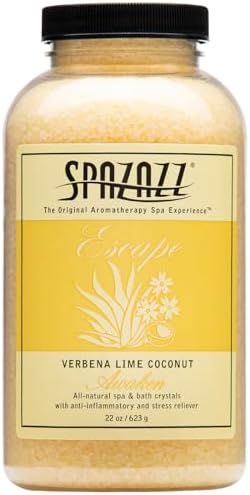 Spazazz 7377C Spa and Bath Crystals, Lime Coconut, 22 Ounce