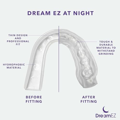 Anti Grinding Mouth Guard for Clenching Teeth at Night, Professional Dental Night Guard for Grinding and Bruxing, Made in The USA (1-Pack)