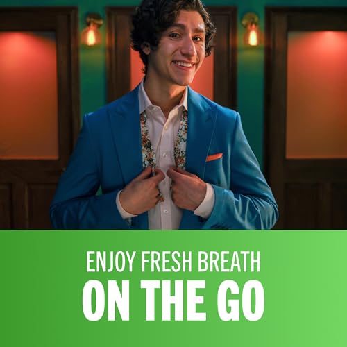 TheraBreath Fresh Breath Chewing Gum with ZINC, Citrus Mint Flavor, 10 Count (Pack of 6)