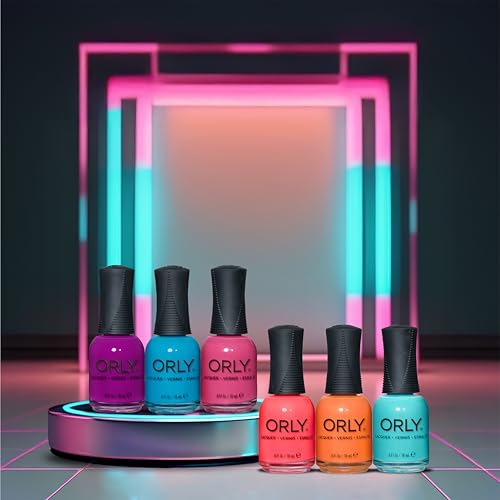 Orly Most Definitely Nail Polish | Limited Edited 1980s Collection |Neon Coral Creme | Long-Wearing, Quick Drying & Chip Resistant Formula | Salon-Like Finish | Vegan, Cruelty Free (18ML)