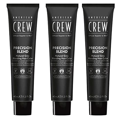 American Crew Men's Temporary Hair Color, Temporary Hair Dye, Natural Gray Coverage, Mednatural, 1.35 Fl Oz