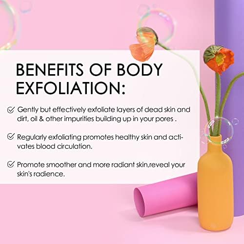 Evridwear Exfoliating Bath Sponge, Daily Skincare Body Scrubbers Loofah Shower Pads with Strap for Body Cleansing, Dead Skin Cell Remover, 3 Count Value Pack(Classical)