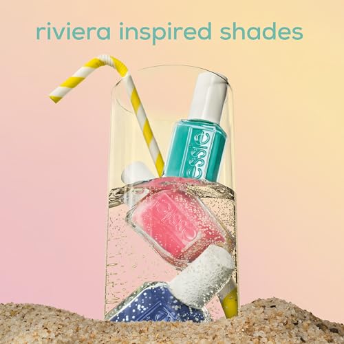 essie Nail Art Studio Jelly Polish, Riviera Rush, Sheer Pink Nail Polish, Vegan, Slushy Sun, 0.46 Fl Oz