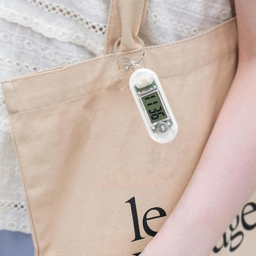 Watch Keychains – Portable Mini Keychain Watch, Silent Electronic Timepiece, Digital Desk Clock, Small Student Study Tool, Exam Timer, Travel Gadget | Keychain Watches For Study Room Classroom