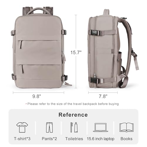 coofay Travel Backpack Carry on Flight Approved Mochila De Viaje Large Backpack for Travel Backpacks for Men Women Carry on Backpack for Airplanes Personal Item Travel Bag 18x14x8 Inches Travel Bag