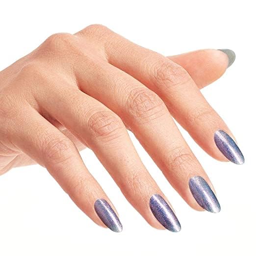 OPI Nail Lacquer Nail Polish | Opaque Light Blue Purple Shimmer Chip Resistant Nail Polish | Vegan, Fast Drying, Streak Free