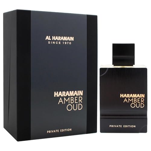 Al Haramain Amber Oud - Private Edition for Unisex - Arabian Perfume for Women and Men - Arabic Long Lasting Fragrance with Bergamot, Vanilla, Musk and Cedarwood - 2 oz EDP Spray