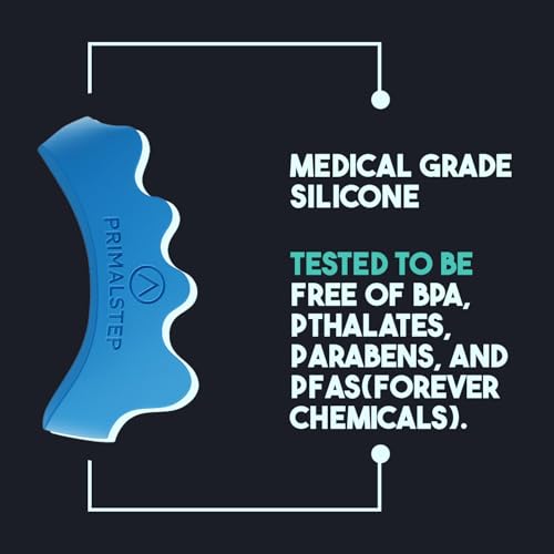 2.0 Firm Edition Toe Separators - Extra Firm, Stretchy & Flexible - Thicker & More Durable - Dr. Recommended Toe Spacers - Loved by Those with Bunions or Plantar Fasciitis - (Blue, Large)