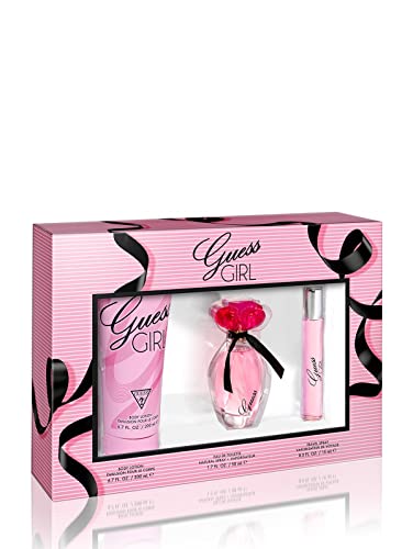 Guess Girl 3 Pc Gift Set 3.4oz EDT Spray, 0.5oz EDT Spray, 6.7oz Body Lotion GIFTSET