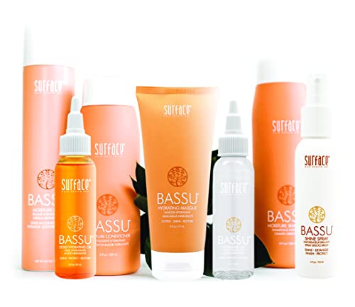 Surface Hair - Bassu Moisture Shampoo - Cleanses, Moisturizes, and Provides Sulfate Free Shine