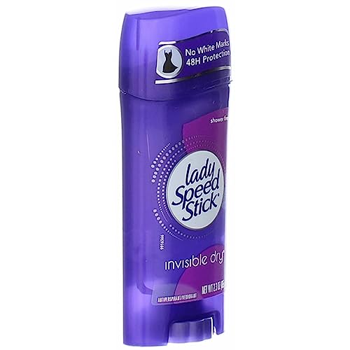 Lady Speed Stick Invisible Dry Antiperspirant Deodorant, Shower Fresh, 2.3oz Twin Pack
