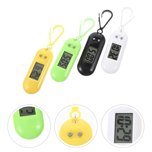 jojofuny 4pcs Electronic Watches Keychain for Examination Funny Pocket Watches Hanging Gadgets for Men Random Color