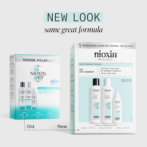 Nioxin Scalp Recovery Anti-Dandruff System Kit | For Itchy & Flaky Scalp | Pyrithione Zinc | Trial Size