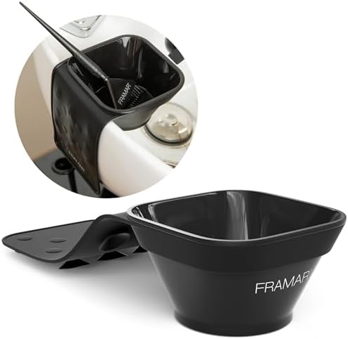 FRAMAR Toning Tub Hair Dye Bowl – Hair Color Bowls For Hairstylist, Hair Color Bowl, Hair Color Mixing Bowl, Hair Dye Bowls, Suction to Sink or Shampoo Station For Easy Toning – 2pc