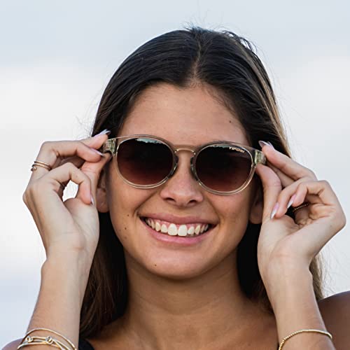 Tifosi Svago Sunglasses (Crystal Champagne, Brown Gradient)