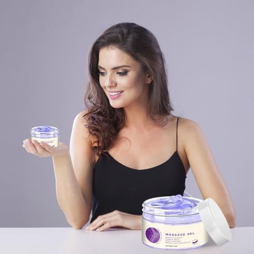 2Pcs Soothing Relief Massage Gel – Turmeric & Emu Oil Arthritis Purple Gel,for Joint Support, Comforting Massage Cream for Knees, Back, Neck, Hands and Feet