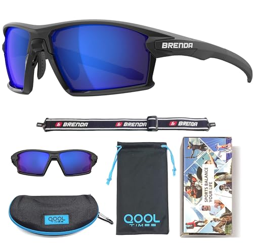 QOOL TIMES Living out your Polarized Q5X sports Sunglasses for Women Men, Fishing Volleyball Driving Cycling Sailing Boating