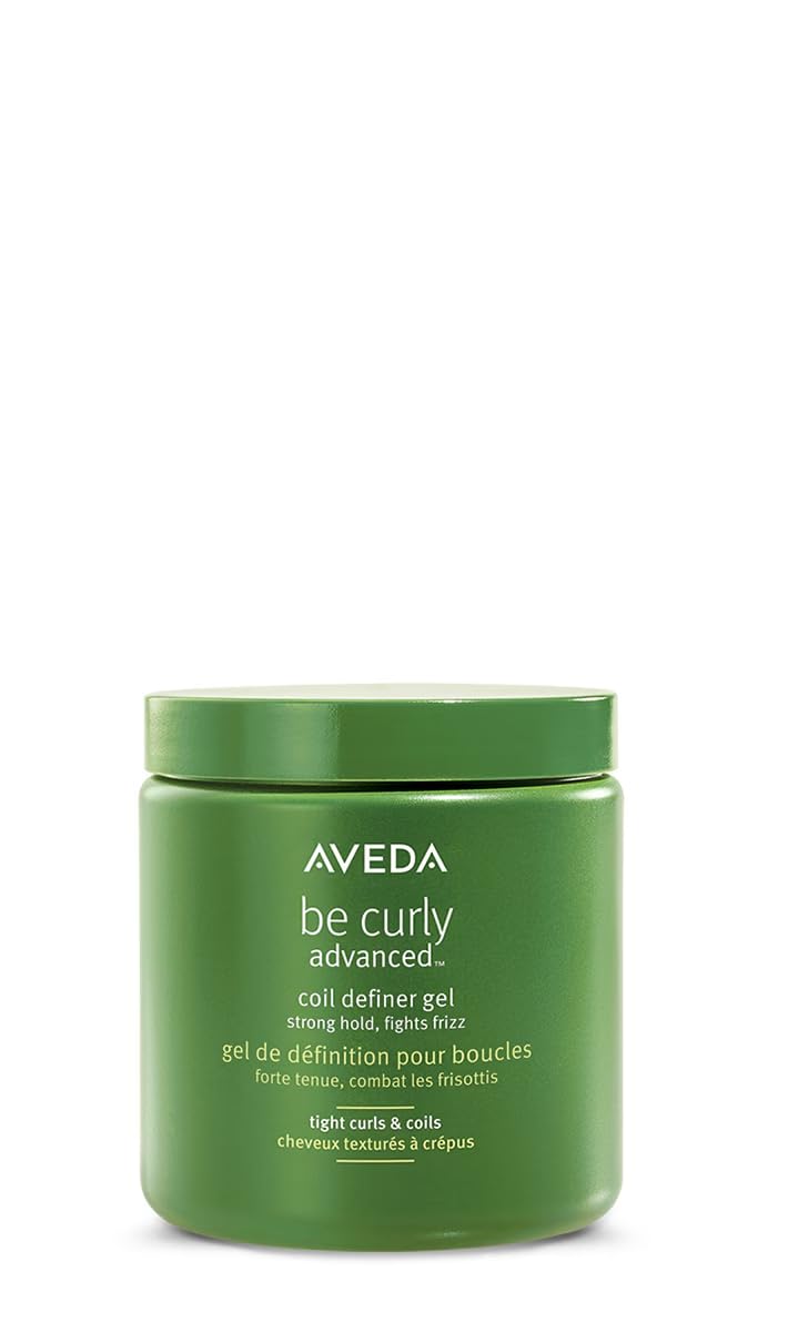 Aveda Be Curly Advanced Coil Definer Gel | Strong Hold Gel for Coily Hair | Defines & Protects from Humidity | Silicone Free | 93% Naturally Derived*, 8.5 Fl Oz