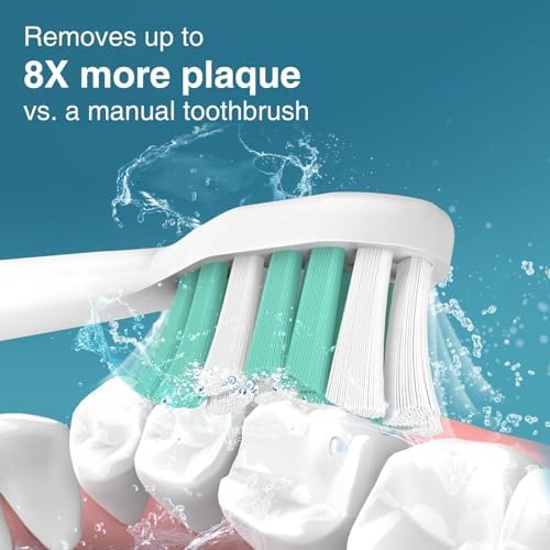 Aoremon Replacement Heads for Philips Sonicare 4100 5100 5300 6100 Electric Toothbrush and fit for Most Phillips Sonicare Click-on Model-10 Pack