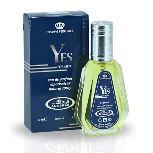 Al-Rehab Yes EDP - 50ML (1.7 OZ), Long Lasting & Luxurious Scents of Arabia, Perfumes for Men & Women.