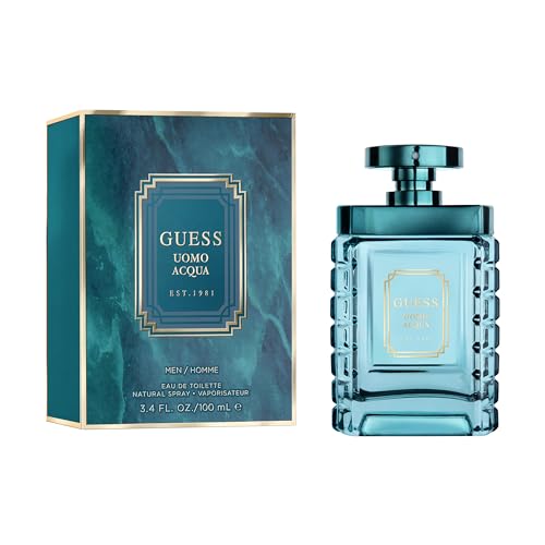GUESS Uomo Acqua Eau de Toilette Cologne Spray For Men, 3.4 Fl. Oz.