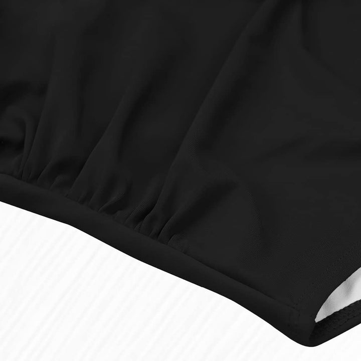 Eomenie Women's One Piece Swimsuits Tummy Control Cutout High Waisted Bathing Suit Wrap Tie Back 1 Piece Swimsuit Black Pink