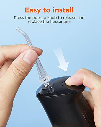 Bitvae C5/C6 Water Flosser Replacement Tips for Teeth Cleaning, Standard Water Dental Flosser Jet Tips, 4 Pieces